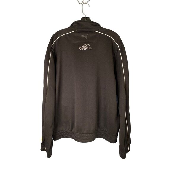 PUMA BELLAGIO MEN'S BLACK TRACK JACKET SZ L - Picture 2 of 10